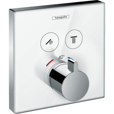 Смеситель встраиваемый термостатический Hansgrohe ShowerSelect Glass 15738400