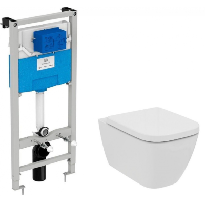 Комплект инсталляции Ideal Standard с унитазом i.life B RimLS I001401