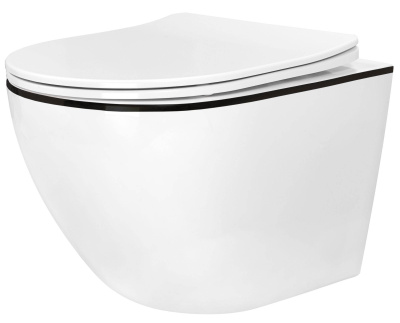 Подвесной унитаз Roxen Antares Black 530110-01B