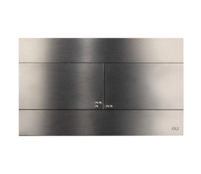 Кнопка для инсталляции Oli Slim Inox оружейная сталь Кнопка для инсталляции Oli Slim Inox оружейная сталь