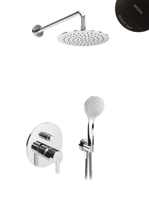 Душевая система встраиваемая Bruma Leaf Set 167 130 1 NS Душевая система встраиваемая Bruma Leaf Set 167 130 1 NS