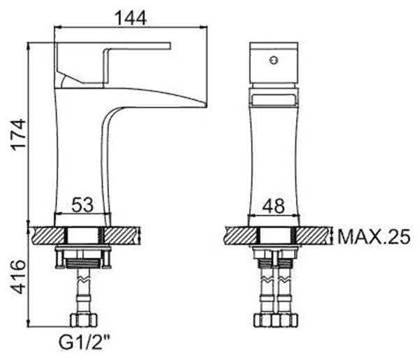 Смеситель для умывальника Gerhans K11017