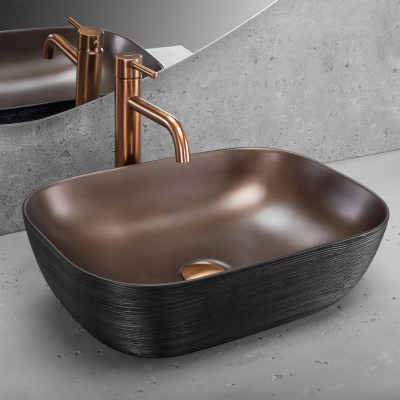 Умывальник Rea Belinda Copper Brush U6384