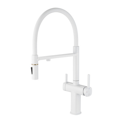 Смеситель для кухни под фильтр с гибким изливом Rose R358C