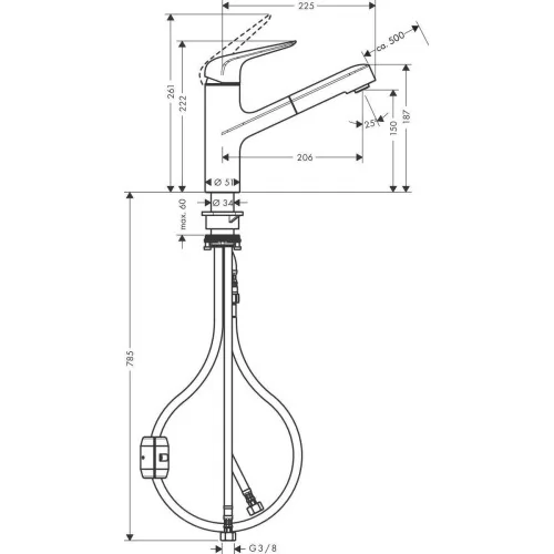 Смеситель Hansgrohe Focus 71865000