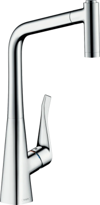 Смеситель с выдвижным изливом Hansgrohe Metris 73824000