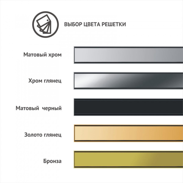 Душевой лоток BERGES В1 Keramik 60 black