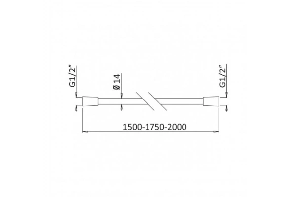 Шланг для душа Bruma Lux 1456302CR