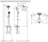 Душевая система Hansgrohe Croma Showerpipe 1jet 27222000