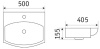 Умывальник CeramaLux 78014CMB