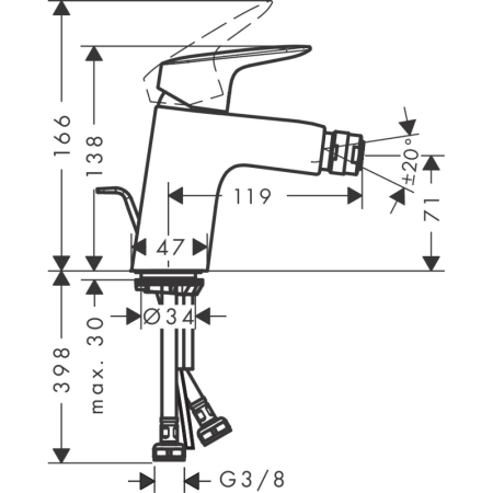 Смеситель Hansgrohe Logis 71204000