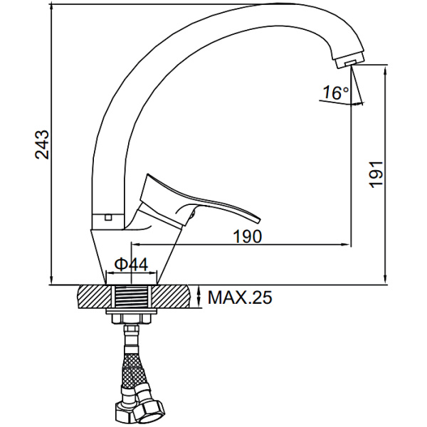 Смеситель Ledeme 5914-B Смеситель Ledeme 5914-B