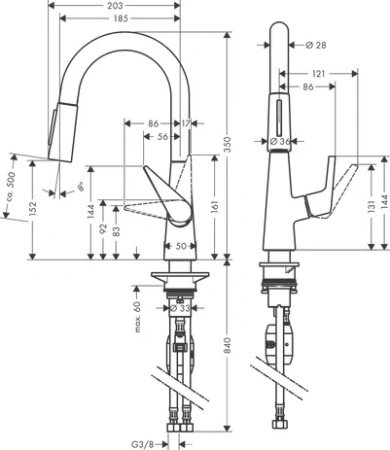 Смеситель Hansgrohe Talis 72815800