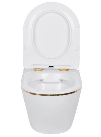 Подвесной унитаз Roxen Antares Gold 530110-01G