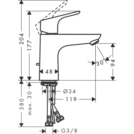 Смеситель Hansgrohe Focus 100 31657000