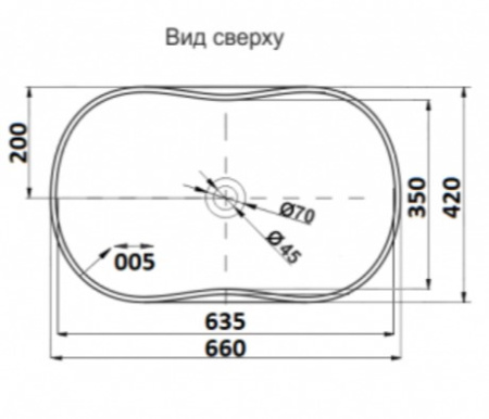 Умывальник CeramaLux D1334H466