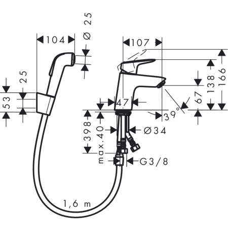 Смеситель Hansgrohe Logis 70 71290000