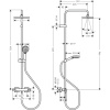 Душевая система термостатическая Hansgrohe Vernis Shape Showerpipe 230 1jet 26286670