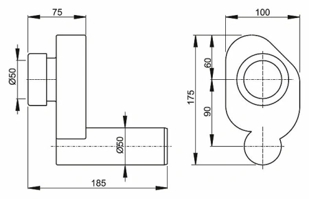 Сифон AlcaPlast A45B