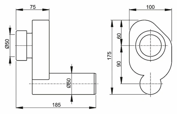Сифон AlcaPlast A45B