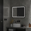 Зеркало Continent Enjoy Black LED 80 80х60