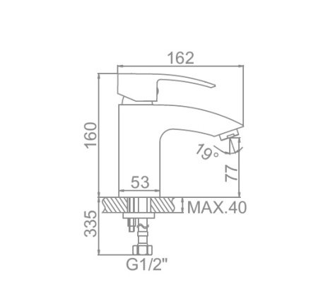 Смеситель Ledeme 1043