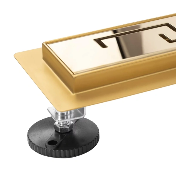 Трап для душа Rea Greek PRO mirror Gold 70