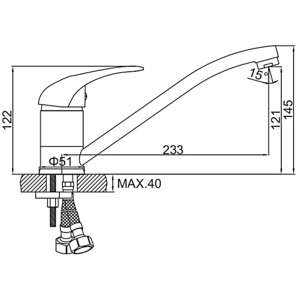Смеситель Ledeme 4202-B Смеситель Ledeme 4202-B