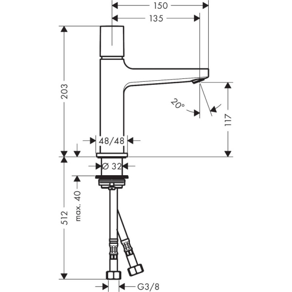 Смеситель Hansgrohe Metropol 110 32571000