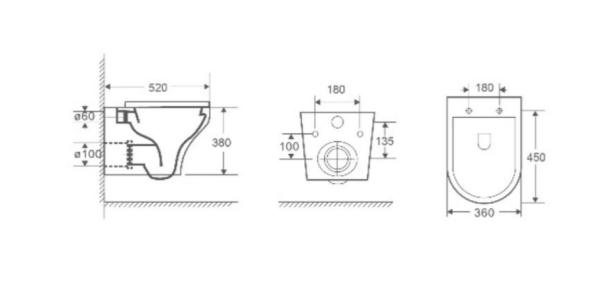 Подвесной унитаз WeltWasser Odenbach 004GL-WT Подвесной унитаз WeltWasser Odenbach 004GL-WT