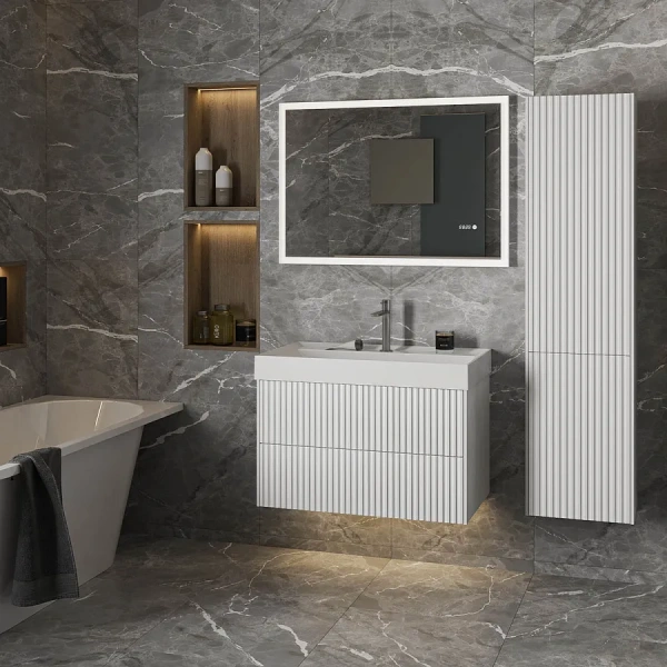 Пенал Belux Сиртаки 40х160 белый глянцевый