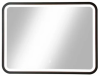Зеркало Continent Enjoy Black LED 80 80х60