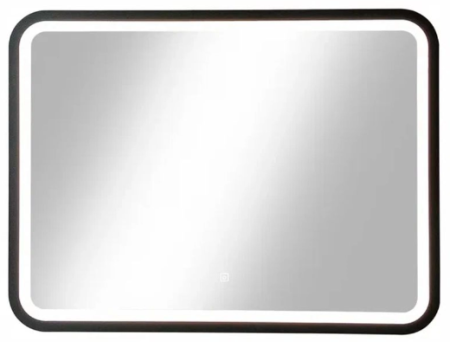 Зеркало Continent Enjoy Black LED 80 80х60