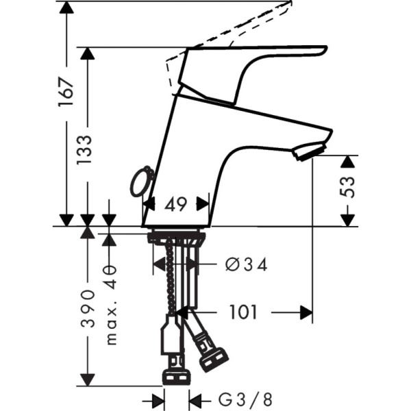 Смеситель Hansgrohe Focus 70 31732000