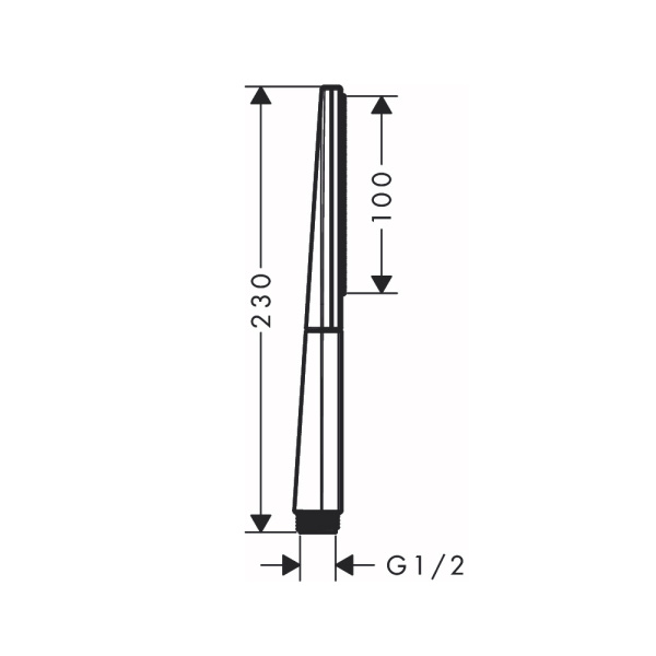 Душевая лейка Hansgrohe Rainfinity 1jet EcoSmart 26867700
