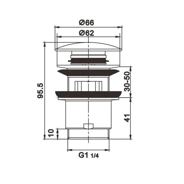 Донный клапан Rose RS01