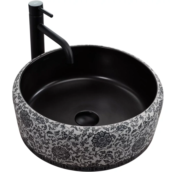 Умывальник Rea Florisa black matt U3307