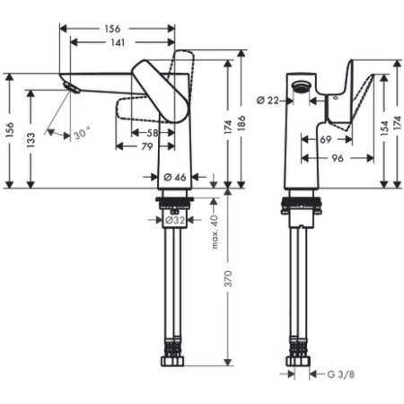 Смеситель Hansgrohe Talis 71755000