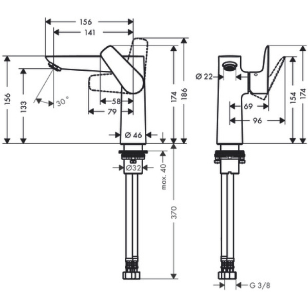 Смеситель Hansgrohe Talis 71755000