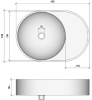 Умывальник Madera Luna 50х35
