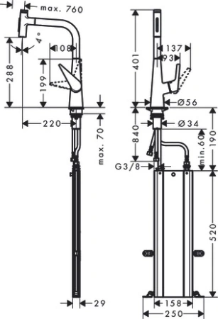 Смеситель Hansgrohe Talis 73867800