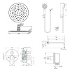 Душевая система встраиваемая Ideal Standard Ceraflex BC447AA