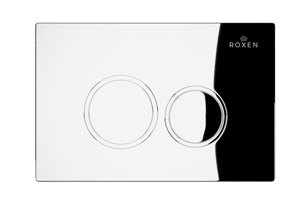Комплект инсталляции для подвесного унитаза Roxen StounFix Dual Fresh 812643 с кнопкой Roxen Santi 410260CH