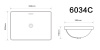 Раковина врезная Axus 55х40 6034C