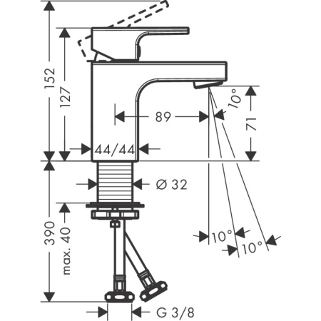 Смеситель Hansgrohe Vernis Shape 71567670