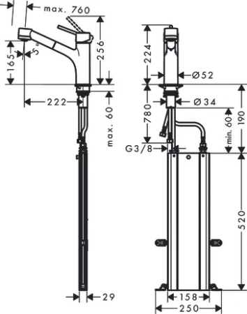 Смеситель Hansgrohe Talis 73860000