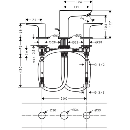 Смеситель Hansgrohe Talis 71733670