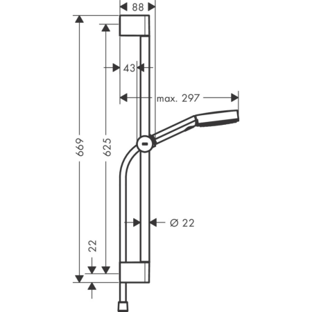 Душевой гарнитур Hansgrohe Pulsify Relaxation 105 3jet EcoSmart 24171670