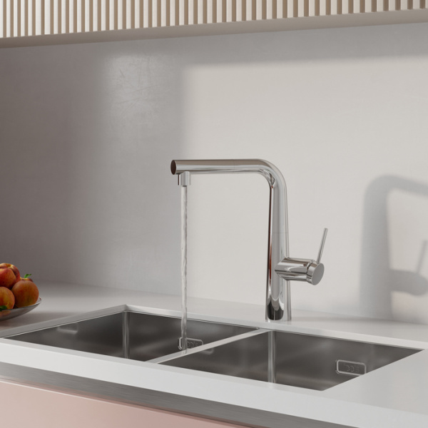 Смеситель для кухни под фильтр с выдвижным изливом Iddis Pure PURSBPFi05N