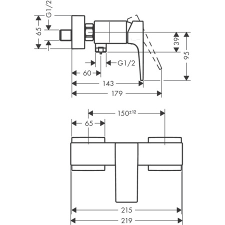 Смеситель Hansgrohe Metropol 32560000